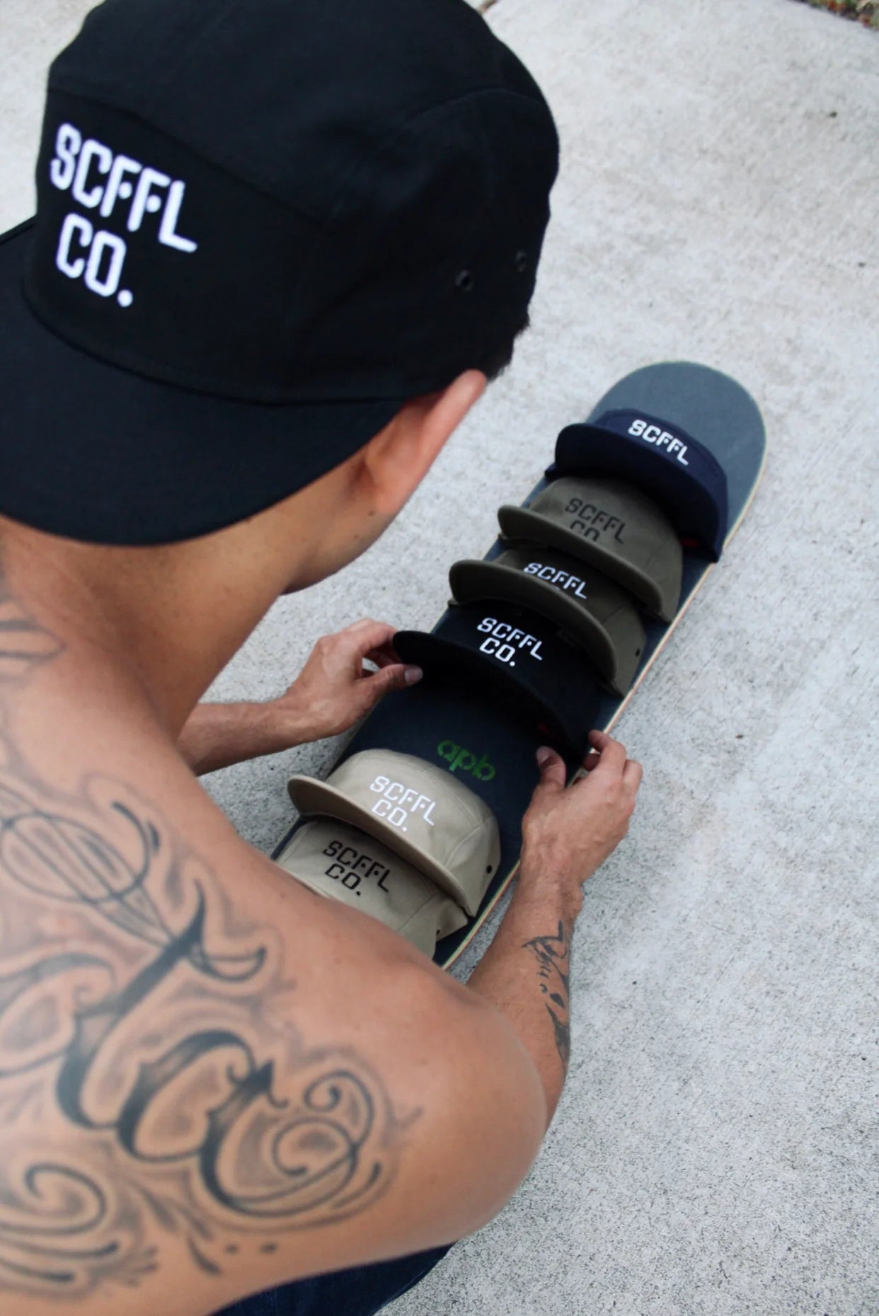 5 PANEL "SCFFL CAP" WHITE LOGO