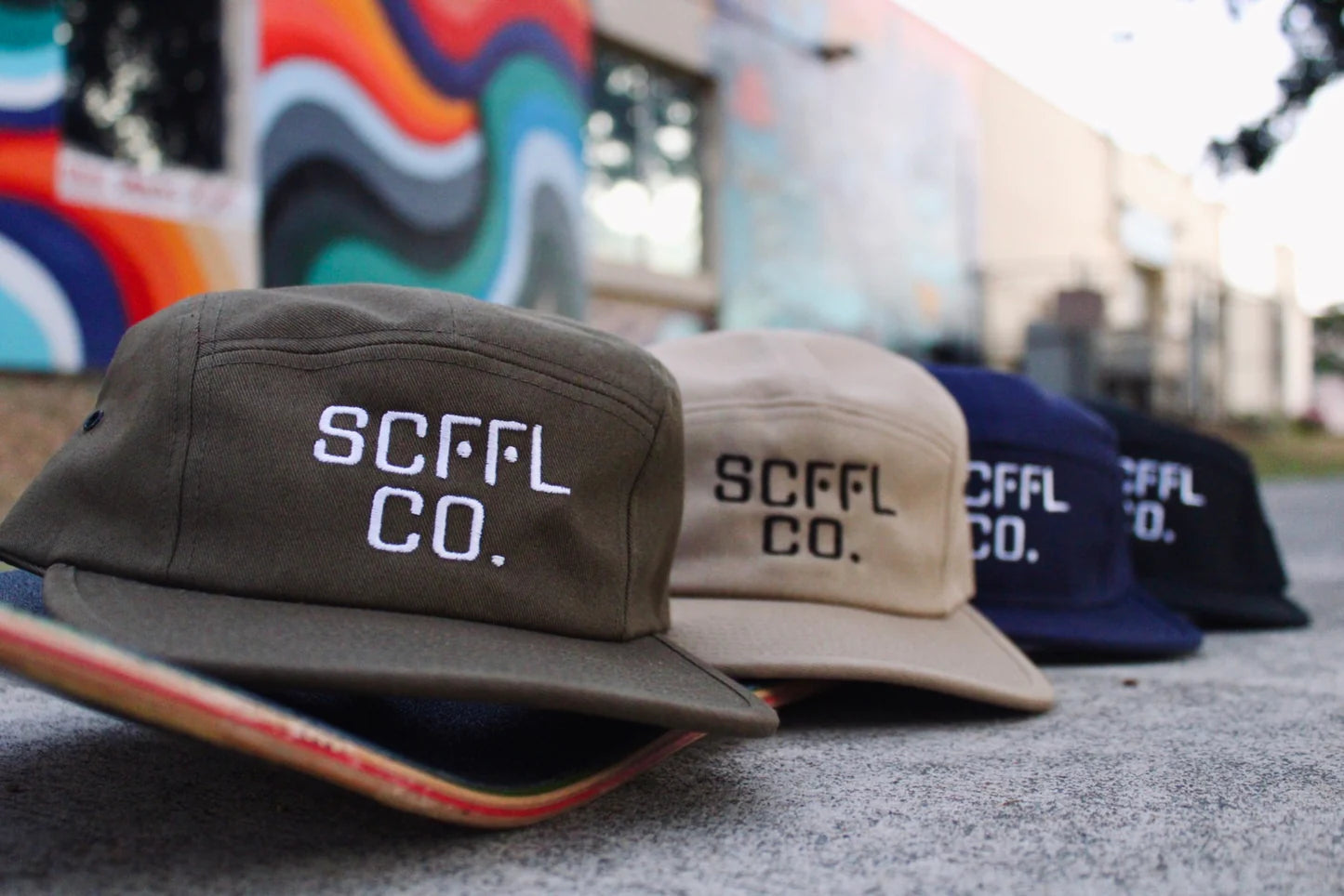 5 PANEL "SCFFL CAP" WHITE LOGO